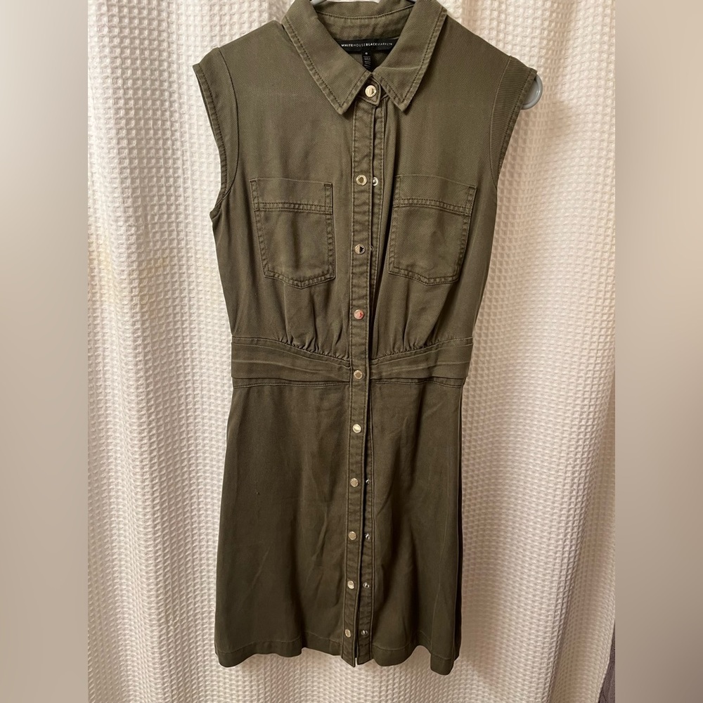 WHBM olive dress
